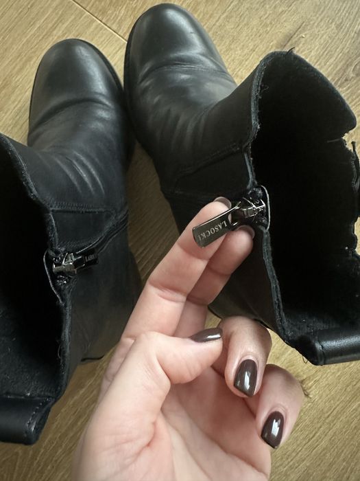 Lasocki botki 38 czarne