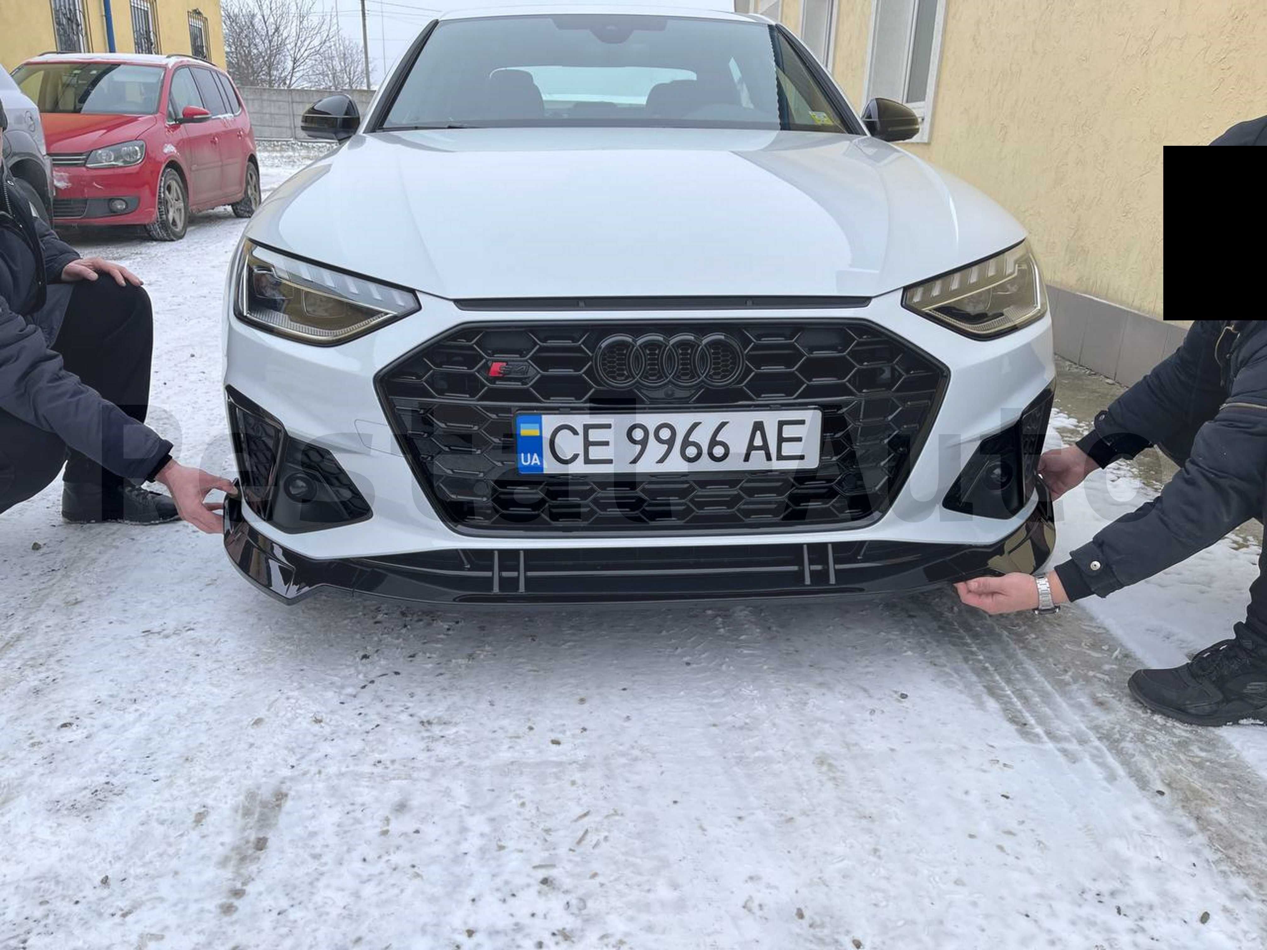 губа на audi a4 b9 lci S4 B9 2020+ Юбка переднего бампера Ауди а4