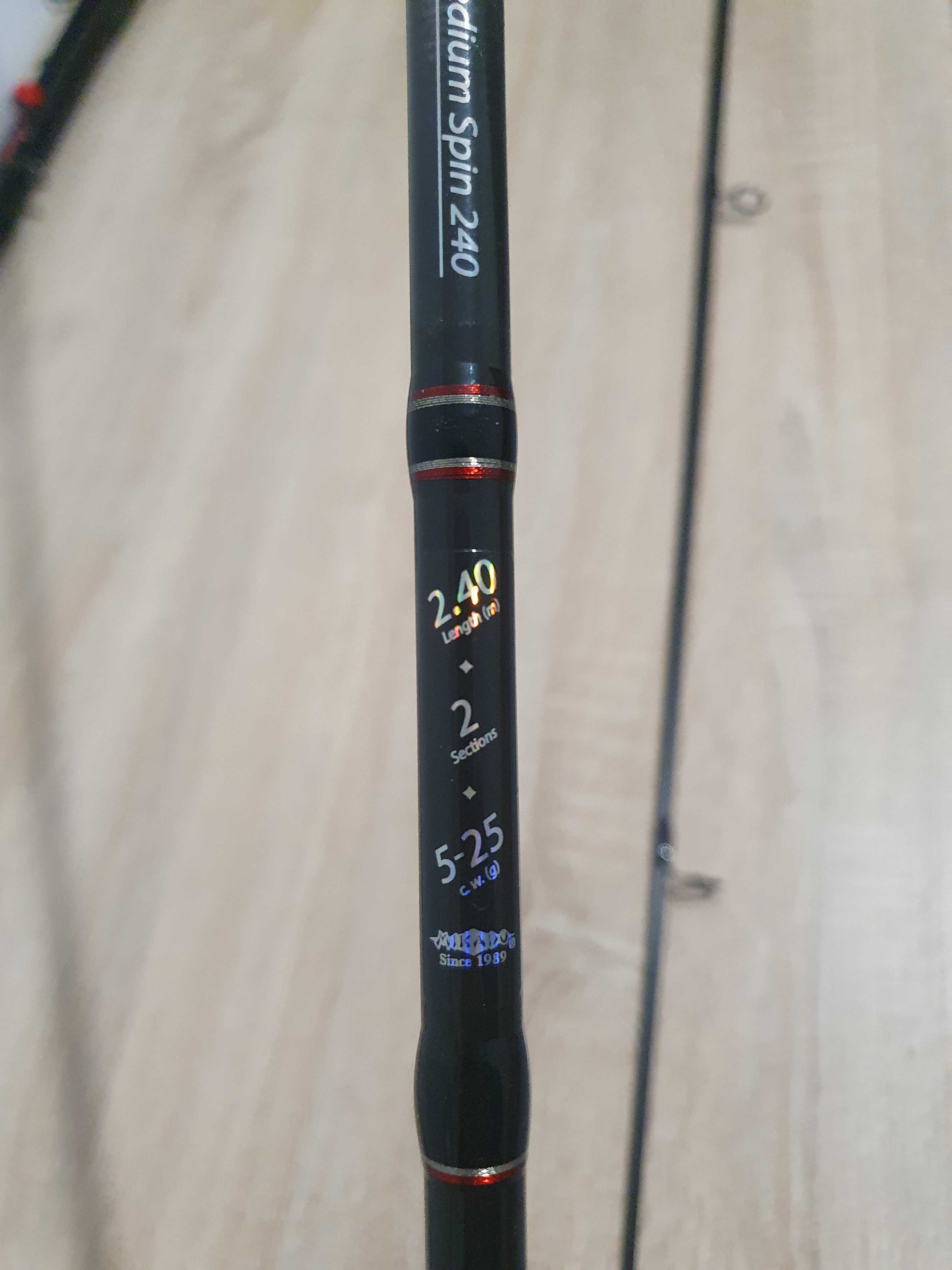 Wędka Mikado AMBERLITE MEDIUM SPIN 2,40M 5-25G