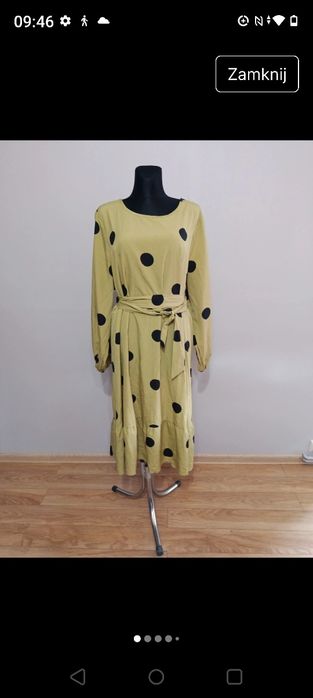 Śliczna długa suknia plus size