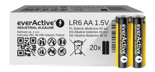 Bateria LR6 AA everActive Industrial Alkaline (opak. 20 x 2 sztuki)