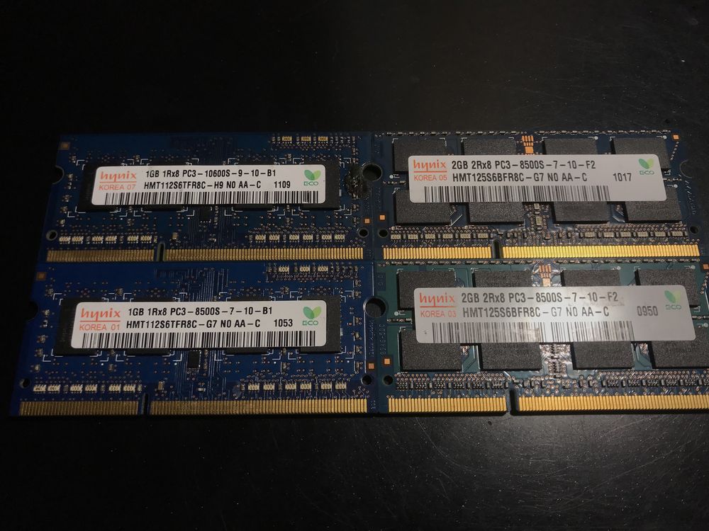 Оперативна память DDR3 1-2гб