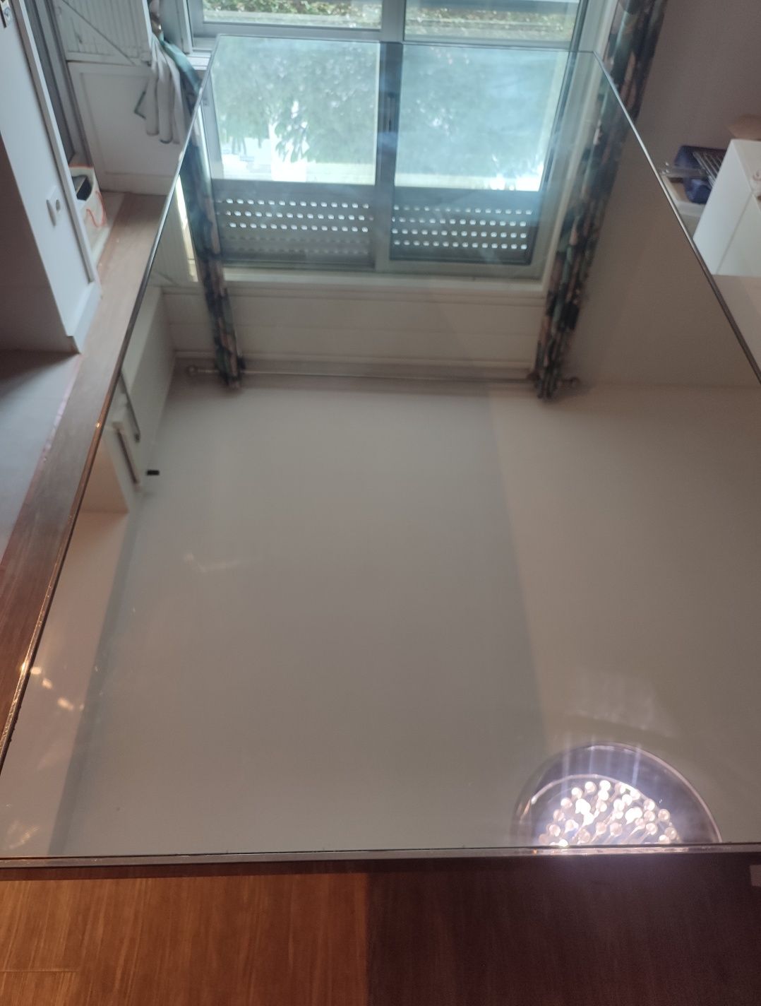 Mesa de Jantar Espelhada 8 Lugares