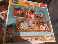 Puzzle dla dzieci jake i piraci z nibylandi