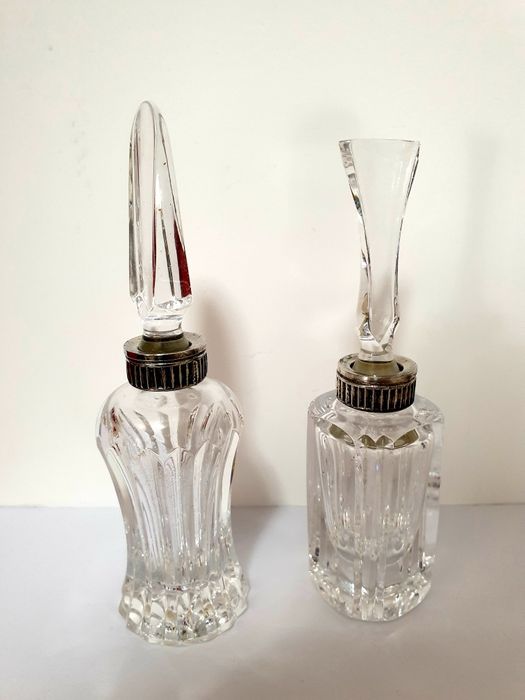 Conjunto de 2 frascos de perfume Cristal Atlantis