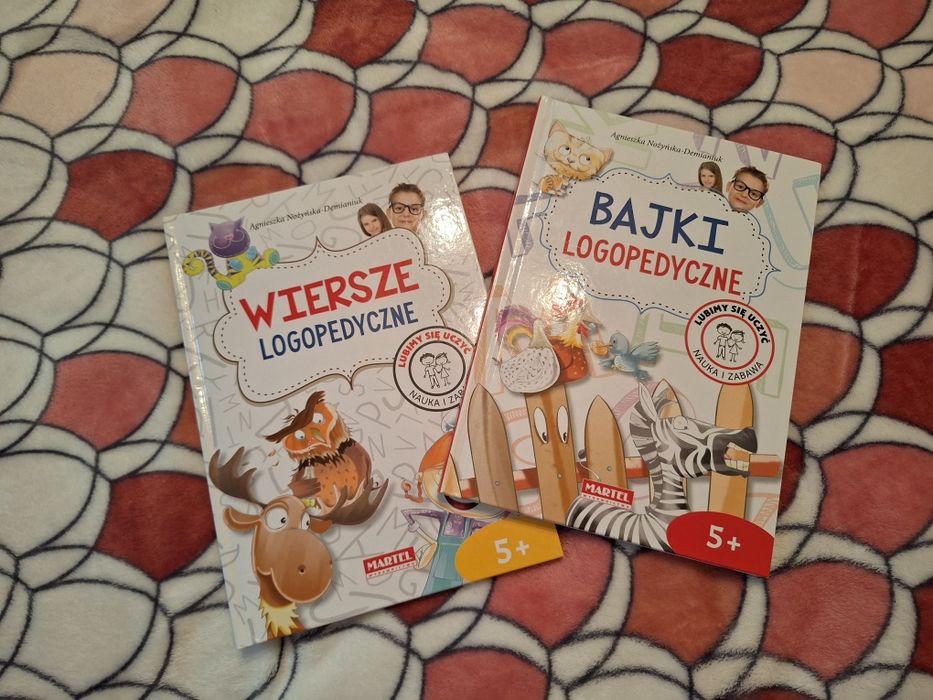 2 Ksiązki Logopedyczne, bajki i wierszyki