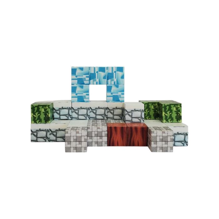 ПОДАРУНКОВИЙ Магнітний конструктор 38 деталей у стилі Майнкрафт