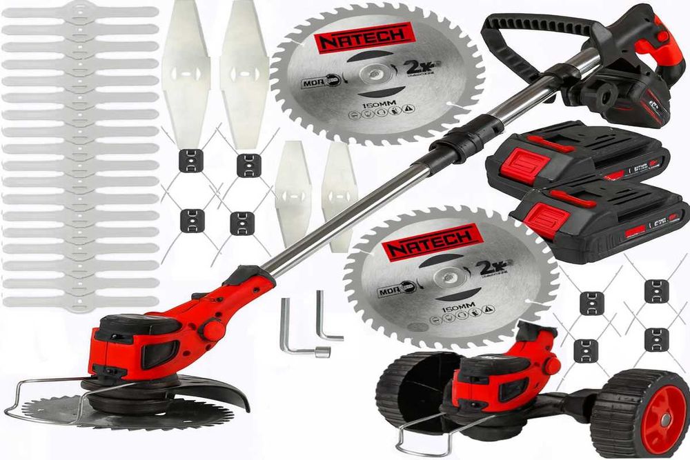 PODKASZARKA AKUMULATOROWA KOSA ogrodowa wykaszarka do trawy 2XAKU