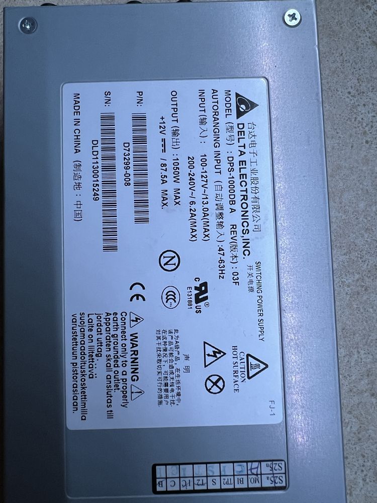 Zasilacz serwerowy Delta DPS-1000DB A