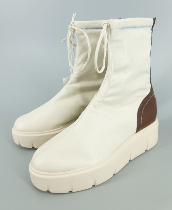 Botki skórzane na platformie Högl 35