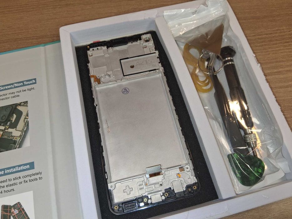 E172 Wyświetlacz LCD Ekran Dotyk Samsung Galaxy A21S Ramka Zestaw