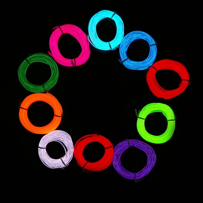 Підсвітка панелі приладів "Холодний неон" з кантом 5 м + інвертор