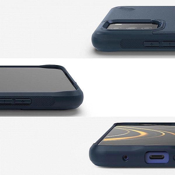 Ringke Onyx wytrzymałe etui pokrowiec Xiaomi Poco M3 granatowy (OXXI00
