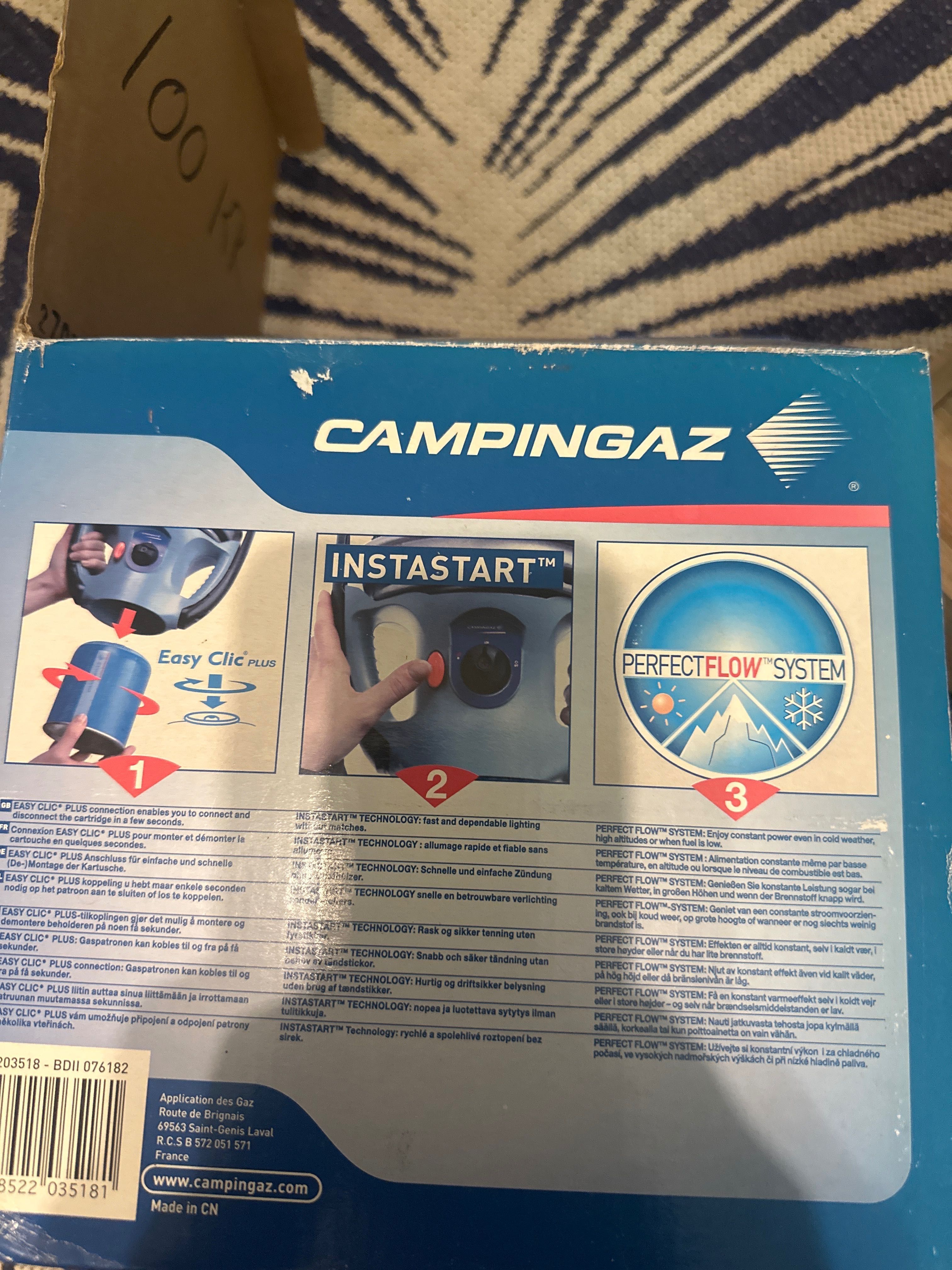 Campingaz ogrzewanie piecyk grzewczy, gazowy kemping do namiotu