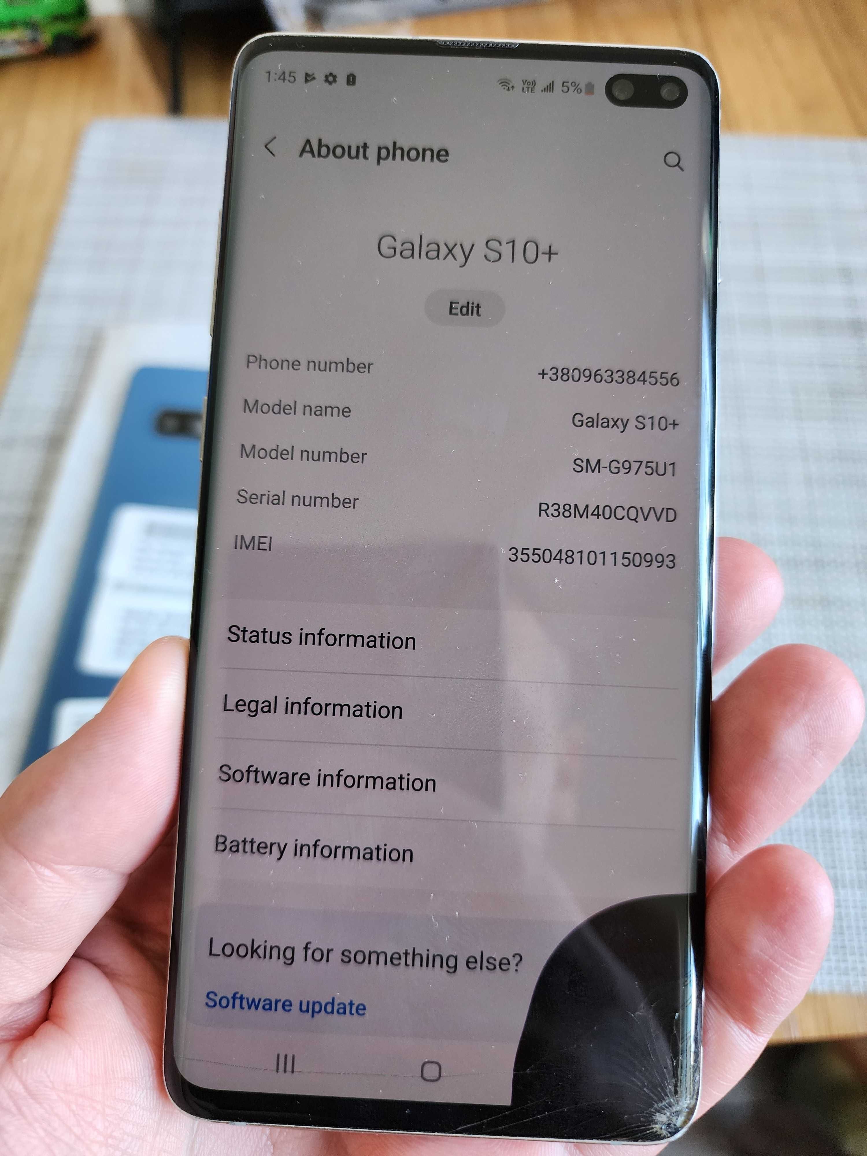 Системна плата Samsung Galaxy s10 Plus G975U1 оригінал G975F 512GB