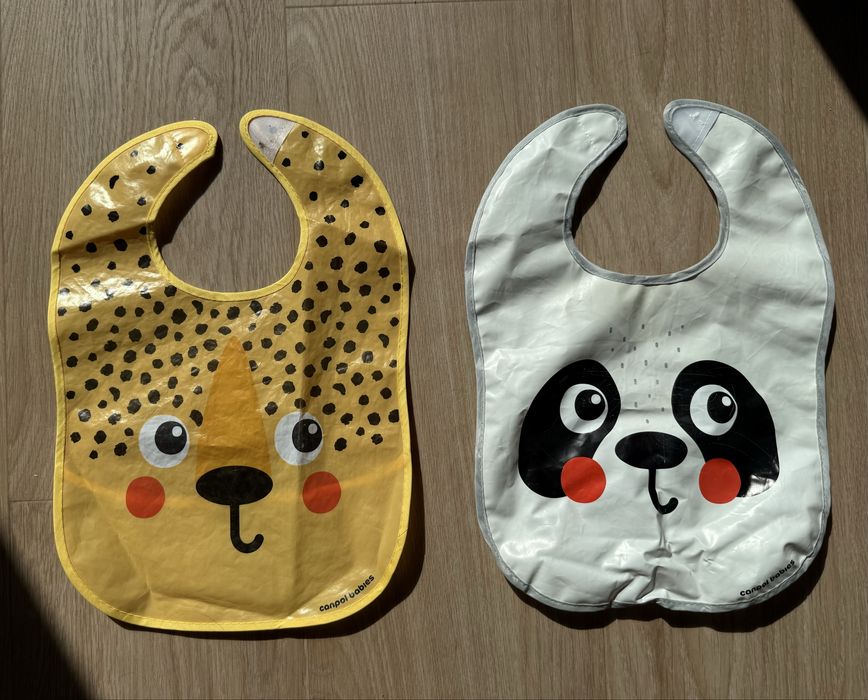 Zestaw śliniaków + mata silikonowa do jedzenia dla niemowlaka