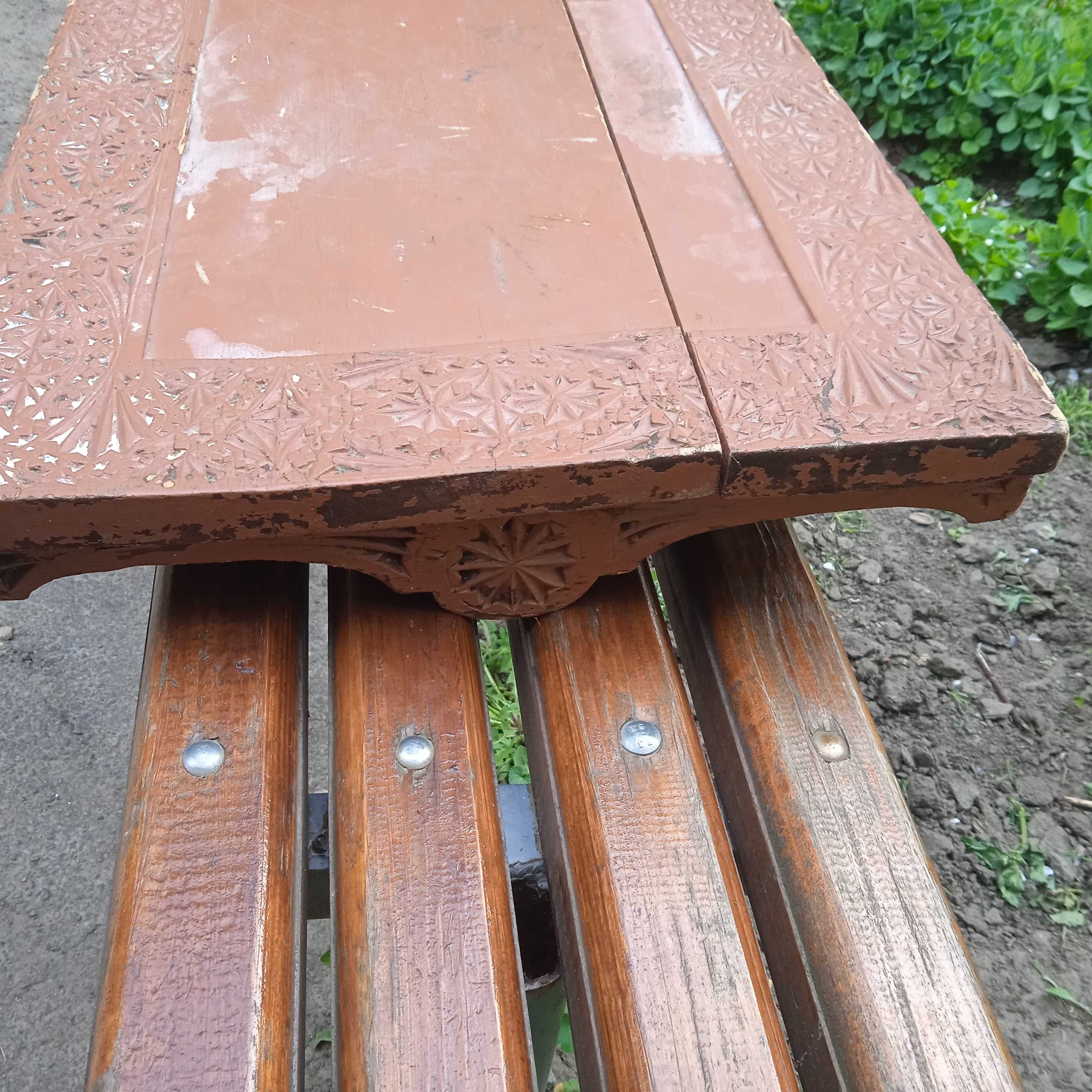 Столешница столик винтажный резьба по дереву под реставрацию