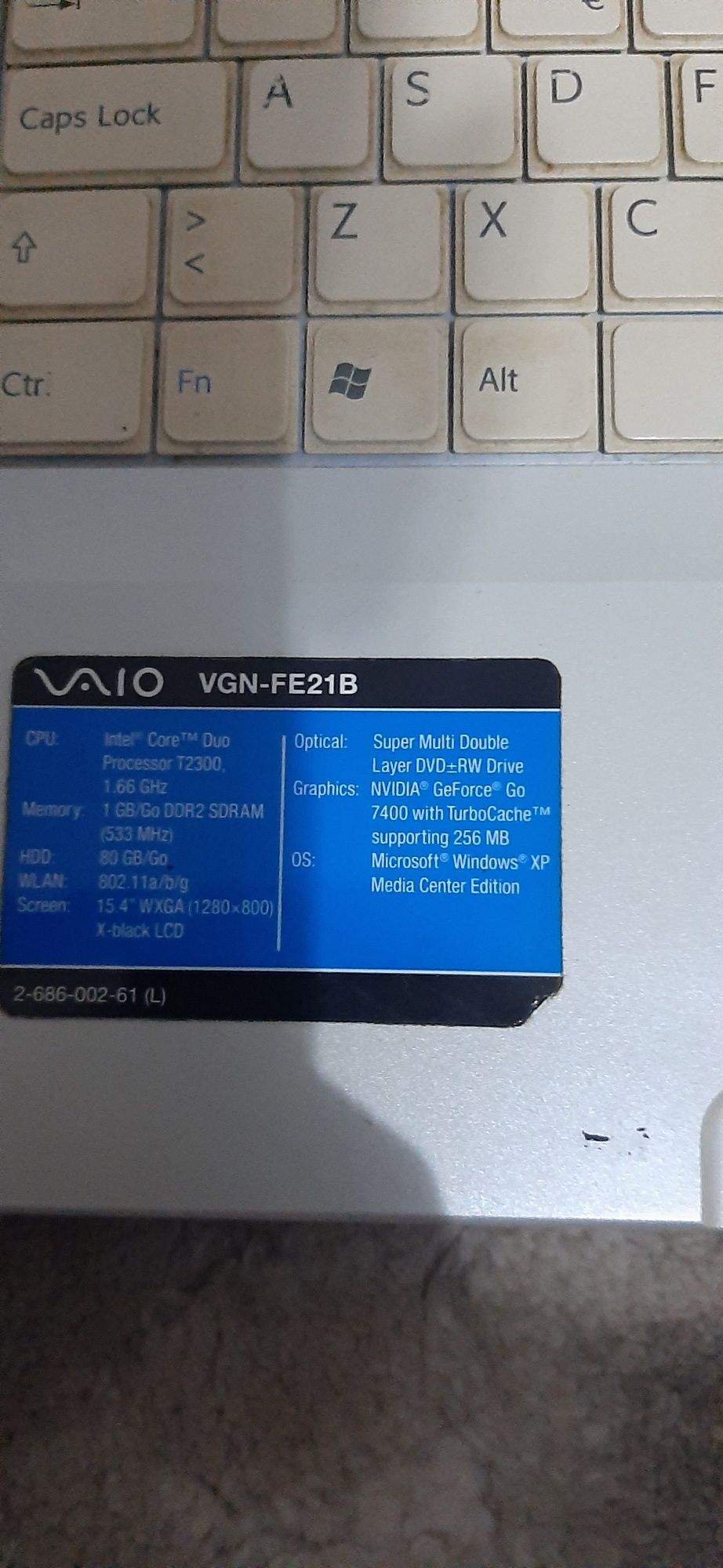 Portatil sony vaio