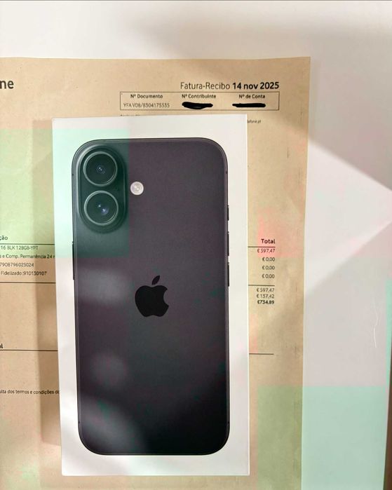 iPhone 16  128GB novo com garantia e fatura