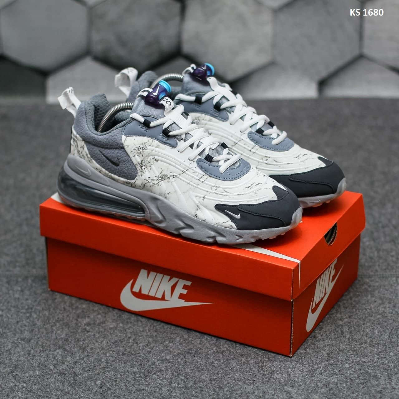 Кроссовки Travis Scott x Nike Air Max 270 React Grey