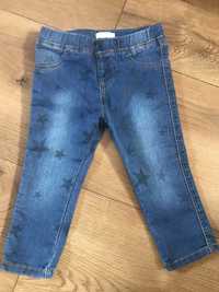 Spodnie jeansy w gwiazdki Mango 92