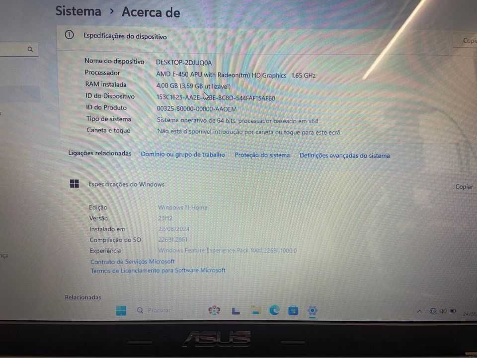 Portátil Asus X55U + Ofertas de mala , rato e carregador !!