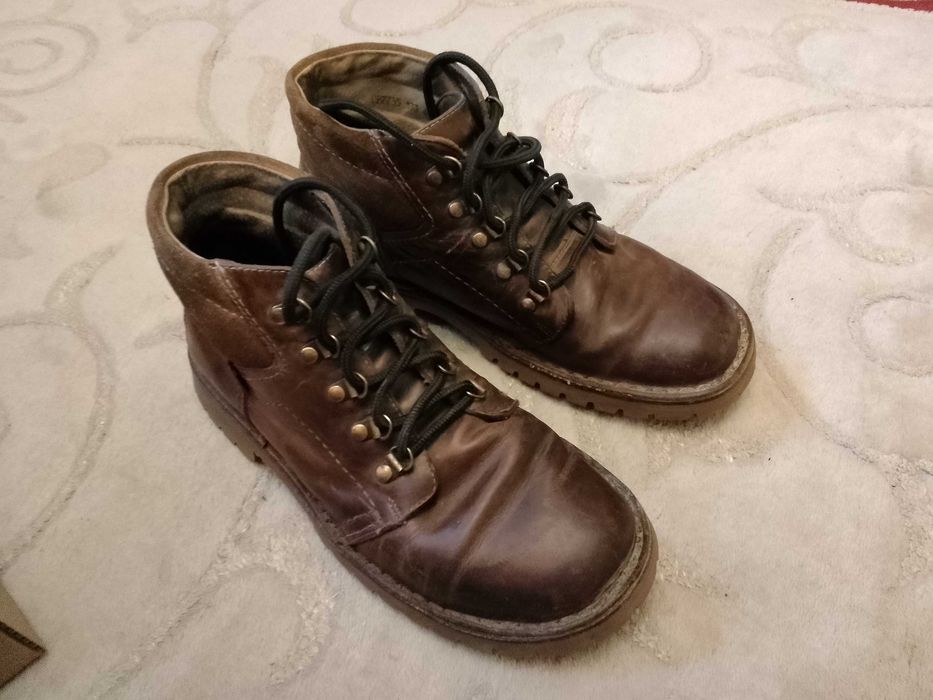 Buty Otmęt 41 trzewiki męskie polskie skórzane - ze skóry