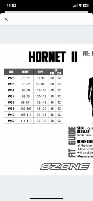 Spodnie motocyklowe ozone hornet 2 W38L32
