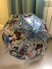 Зонтик детский прозрачный, полуавтомат