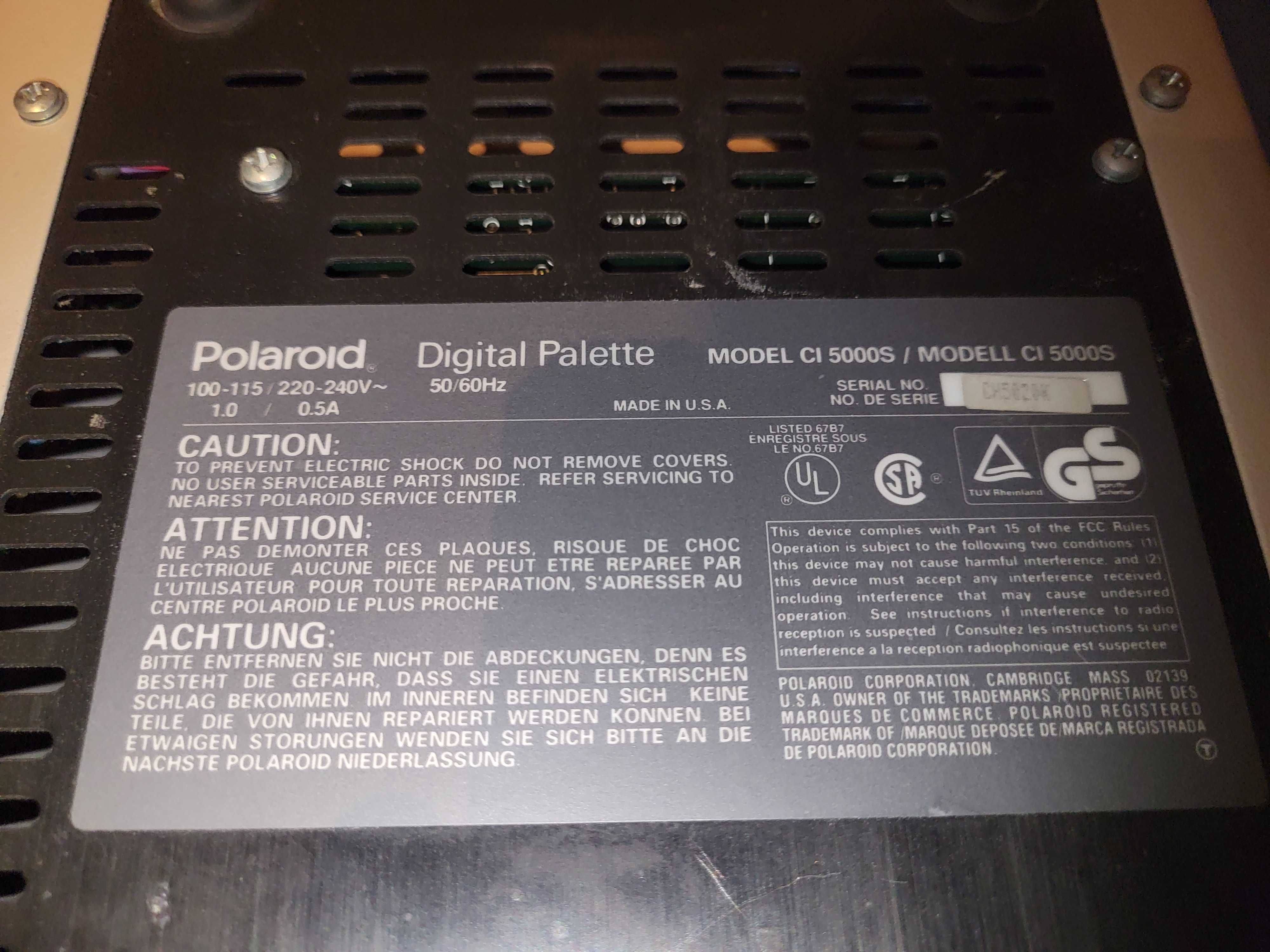 Polaroid CI-5000S Digital Color Palette CI5000S
