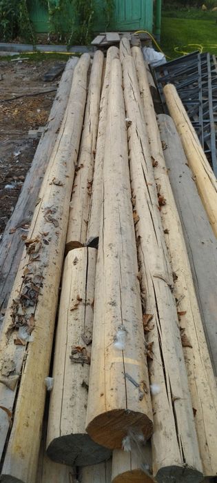 Кругляк сухий, струганий для альтанки, криниці