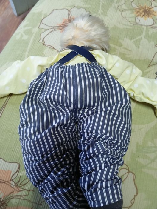 Винтажная кукла арлекин и клоун