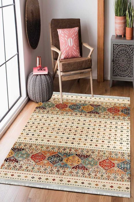 Dywan kilim turecki antypoślizgowy zmywalny 80x150