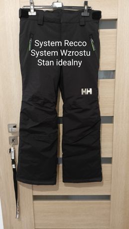 Helly Hansen S, Śliczne spodnie zimowe narciarskie, System Recco,