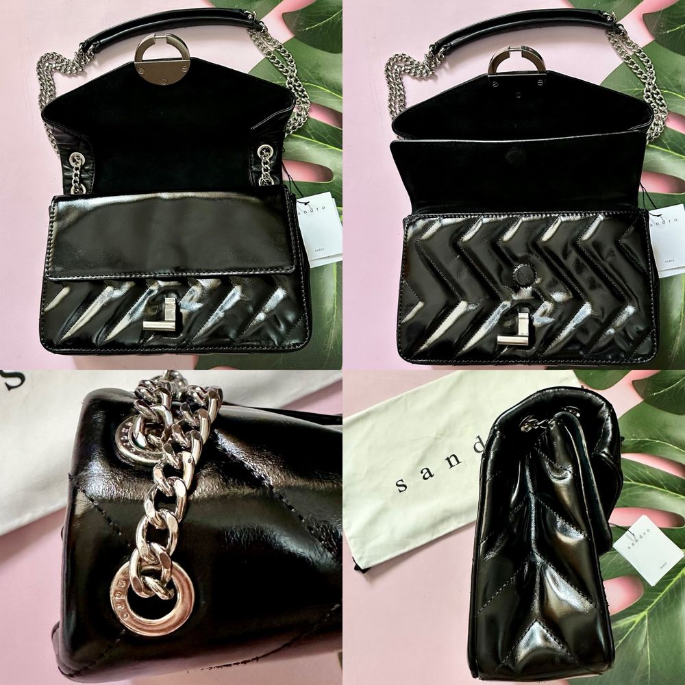 295€ Кожаные сумки, клатчи Sandro Paris. Оригинал