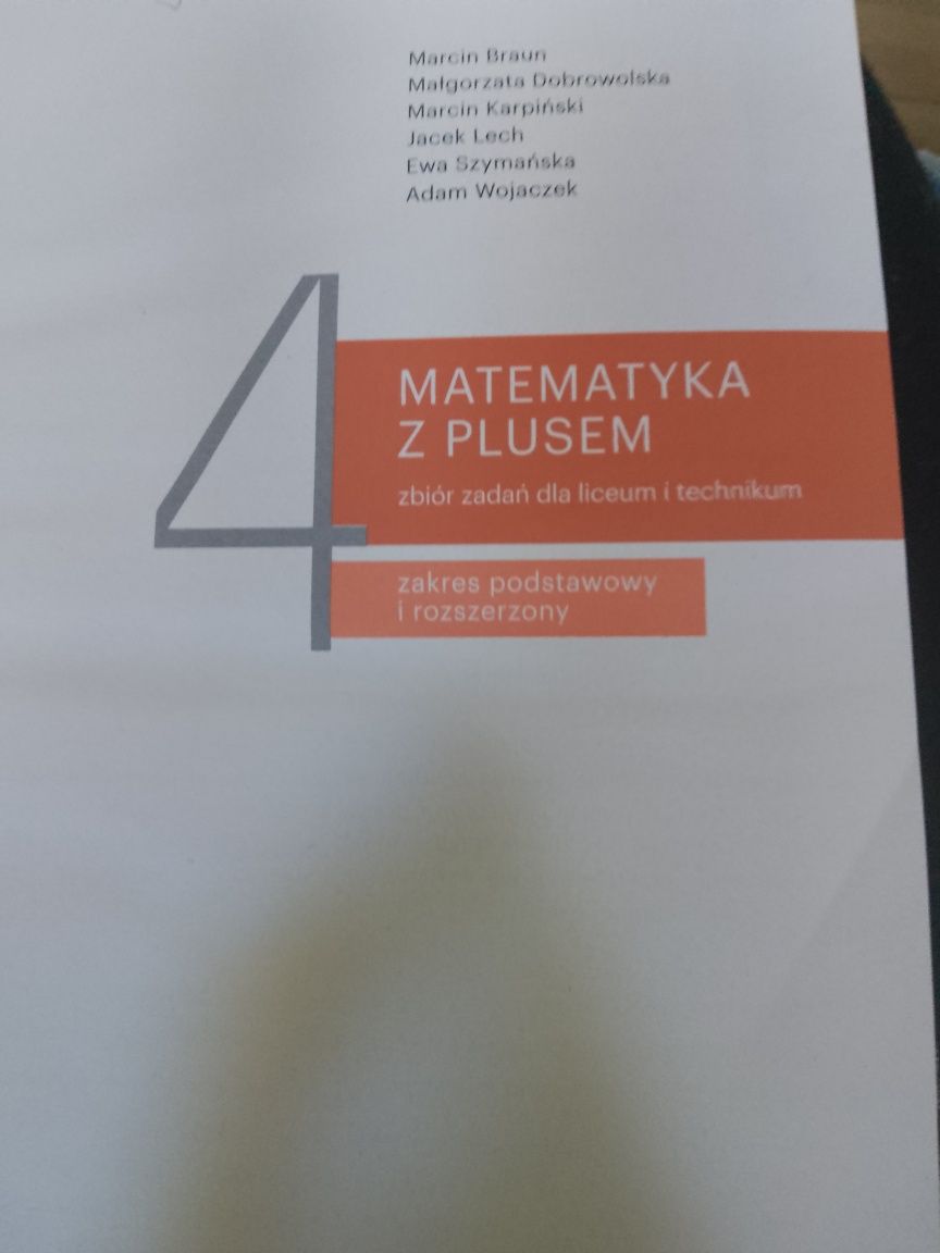 Matematyka z plusem  zbiór zadań dla liceum i technikum  zakres podsta