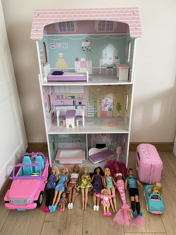 Domek dla lalek z akcesoriami Barbie