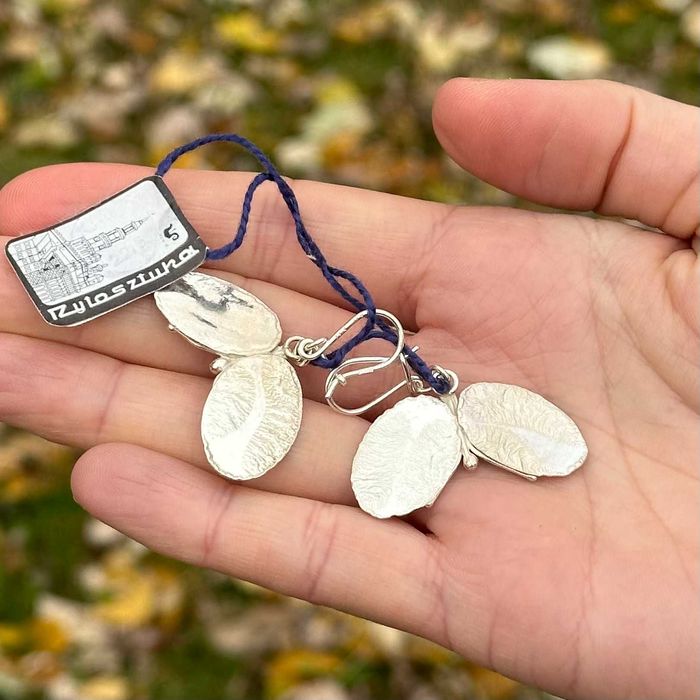 Rytosztuka kolczyki srebro oznaczenia prl metka