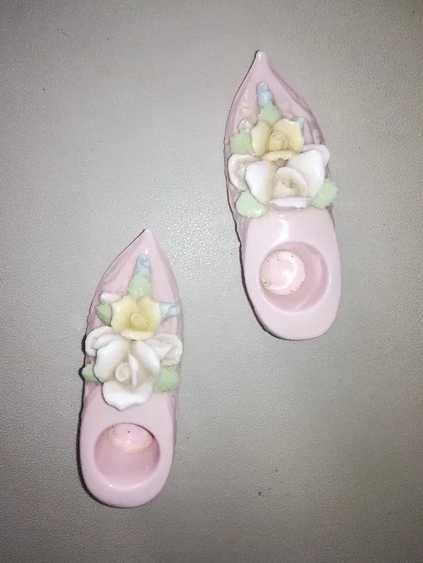 Miniatura em Porcelana: Frascos Perfume e sapatos (desde 15€)  Vintage