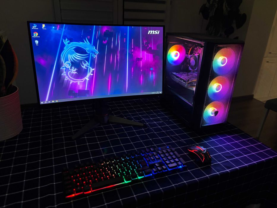 Zestaw MSI Do Gier i5 4x3.5Ghz/GTX1060/Ram-32GB/SSD+1TB/MSI 24' 144HZ