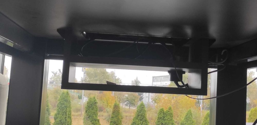 Stół konferencyjny, Biurko, antracyt, masywny, solidny, 2 sztuki