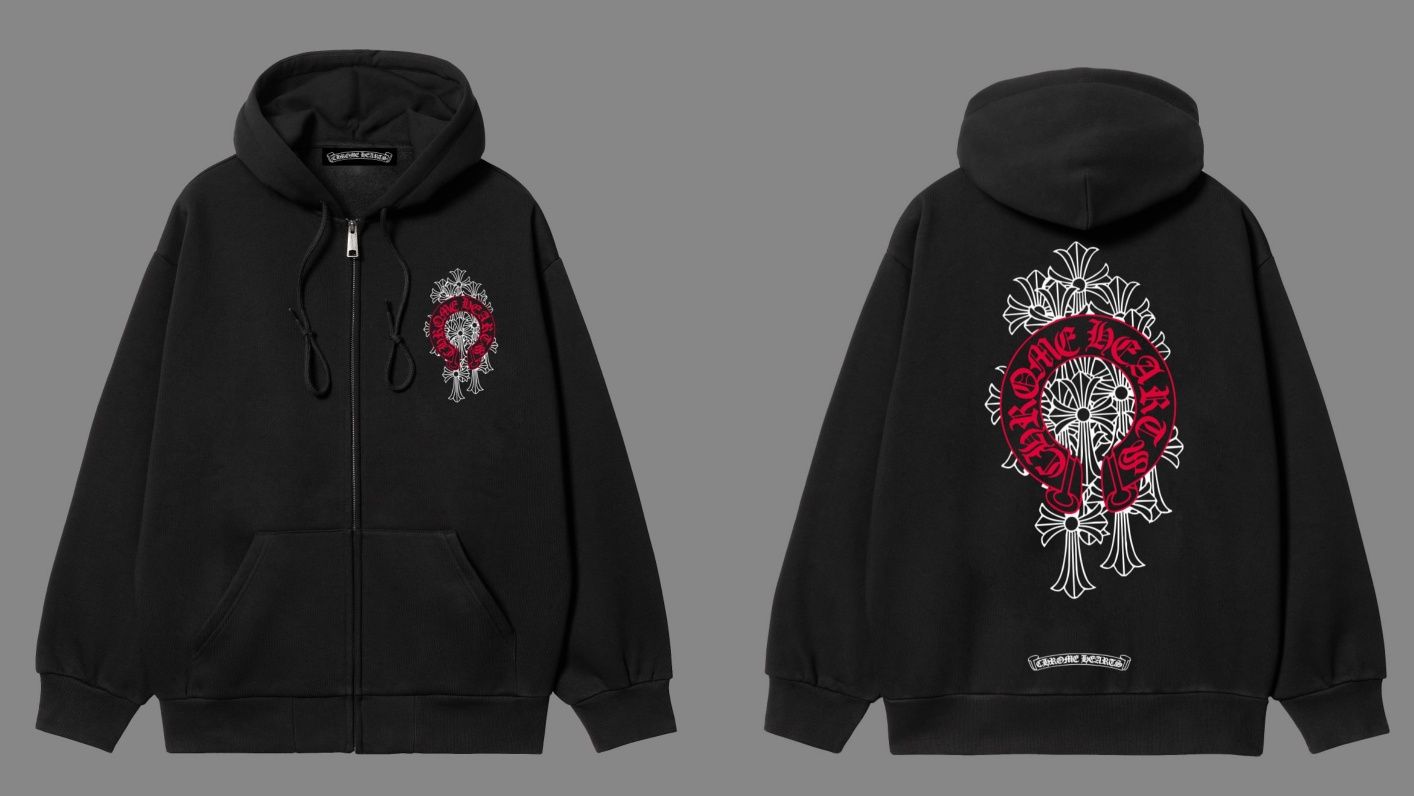 Різні принти,худі Chrome Hearts Multi Color Cross Cemetery ZipUpHoodie