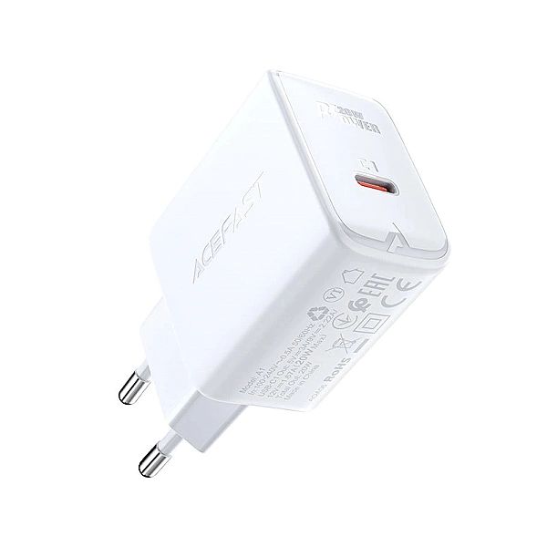 Acefast szybka ładowarka sieciowa USB Typ C 20W Power Delivery czarny