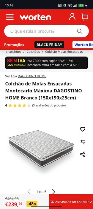 Colchão em muito bom estado