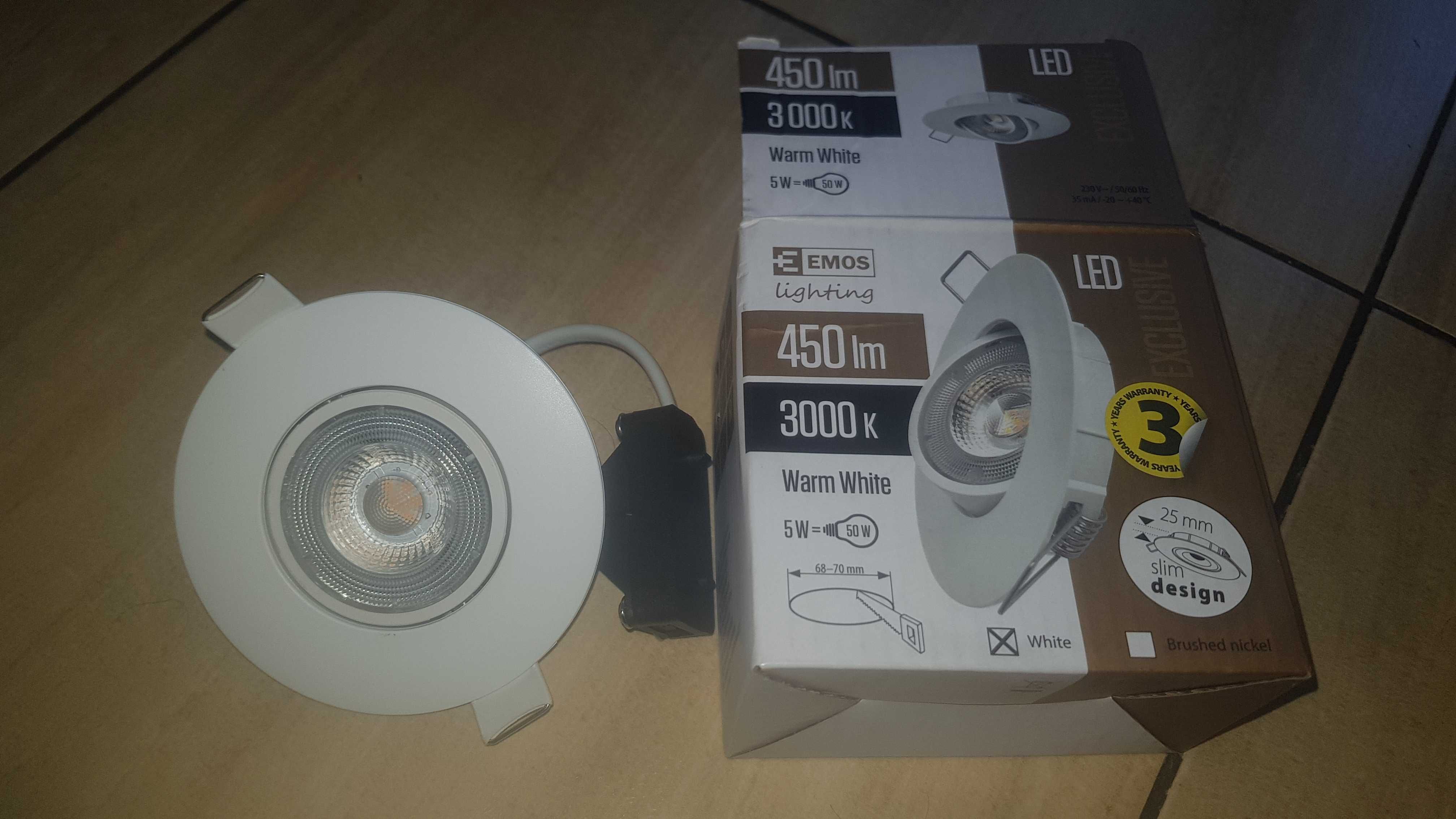 EMOS oczko sufitowe lampa LED uchylna 5W