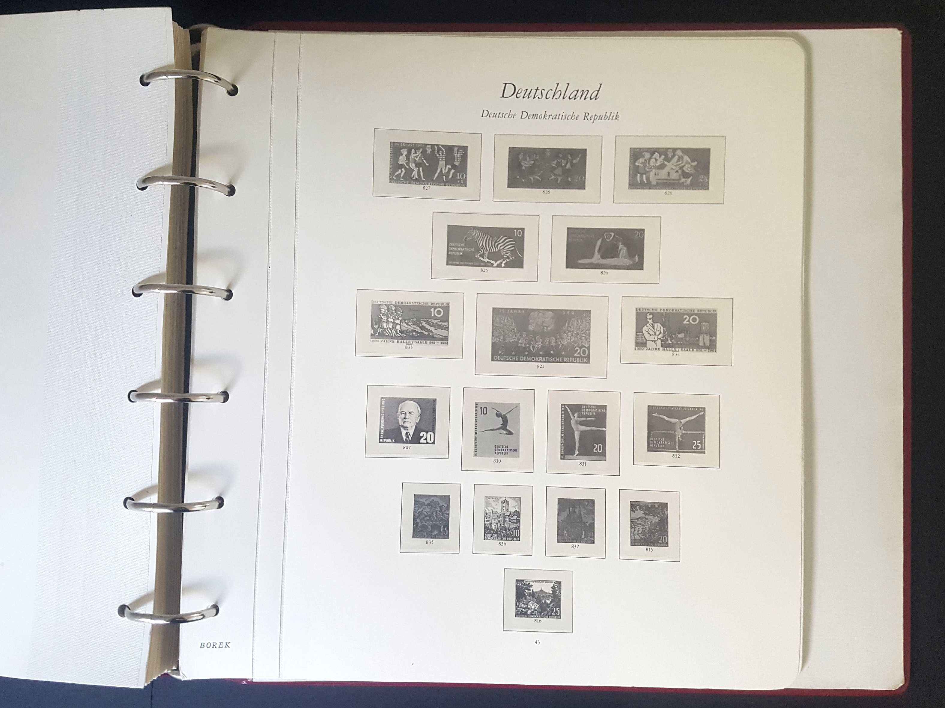 Profesjonalne Albumy Borek do Kolekcji Znaczków z NRD lata 1949-74