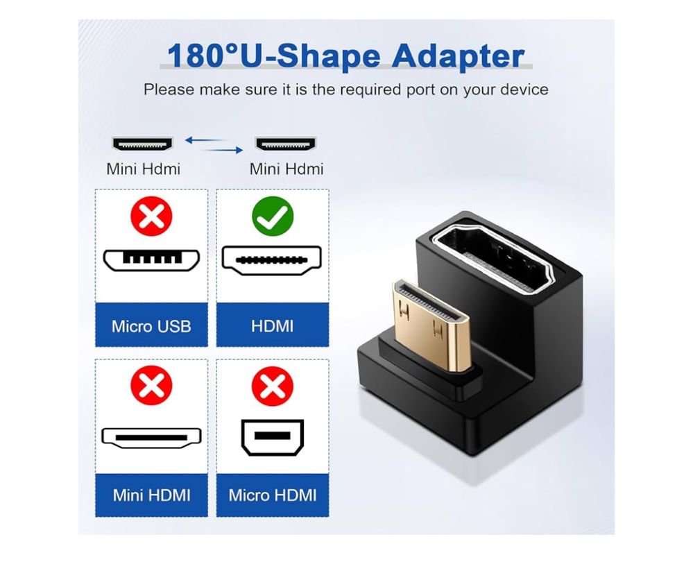 Mini HDMI Vers HDMI Angle