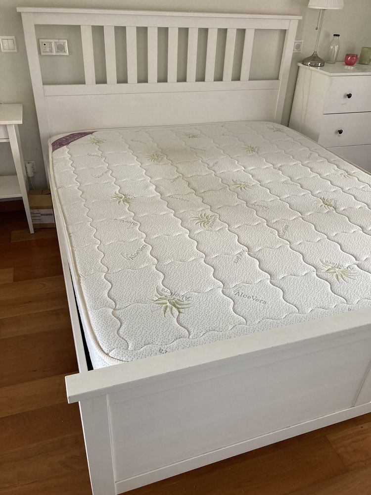 Cama Hemnes com estrado - OFERTA colchão