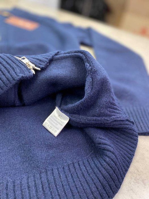 Мужской синий свитер Billionaire кофта с вышивкой Биллионер sg253