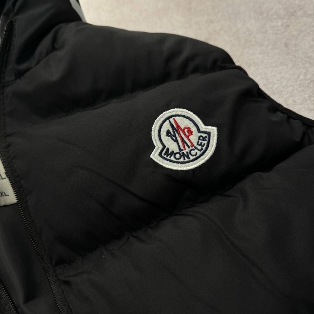 NEW SEASON! Чоловіча жилетка Moncler чорного кольору розміри S-XXL